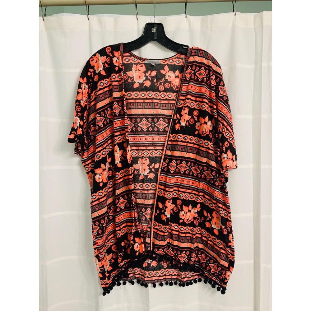 Neon PomPom Cardigan